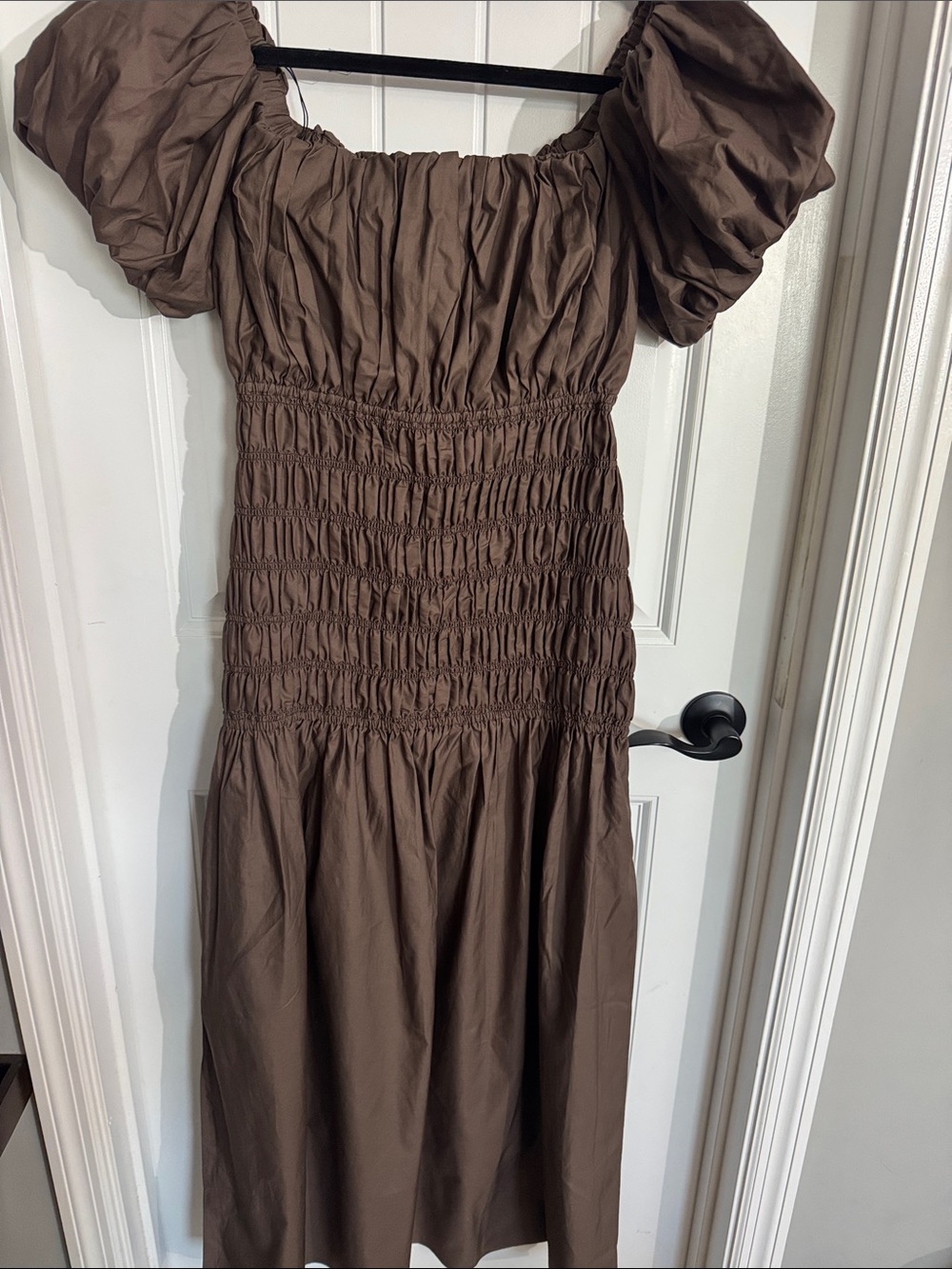 Significant Other Robyn Off-The-Shoulder Shirred Dress  Size 10